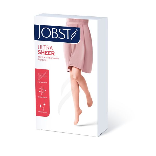 Jobst UltraSheer 20-30 mmHg Closed Toe Lace Band Thigh High