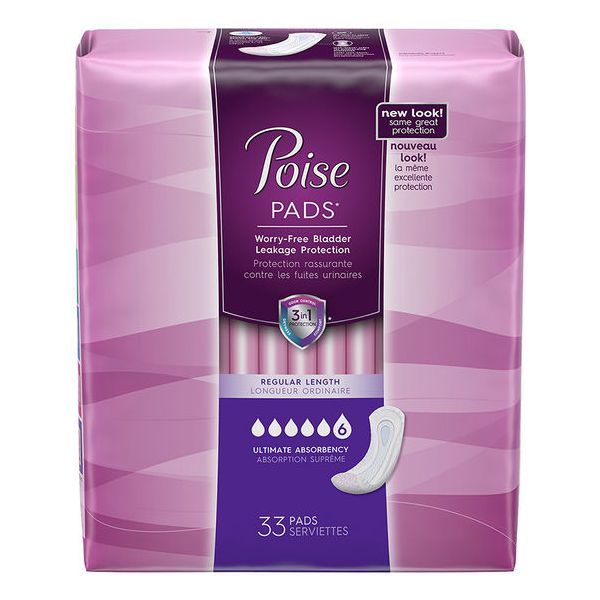 Poise 33592 Pads Discreet Bladder Protection Case/132