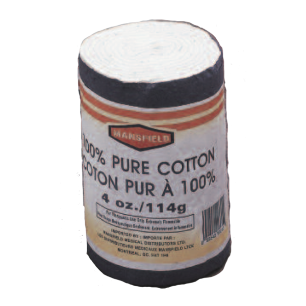 100% Pure Cotton Roll 4 oz