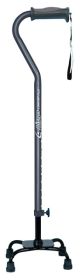 Airgo Comfort-Plus Adjustable Quad Cane Small Base Black