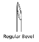 Regular Bevel Needle 30G x 1/2
