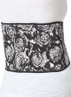 Nufoot Back Brace Black and White Roses