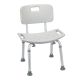 Deluxe Aluminum Bath Chair Grey