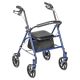 Steel Rollator with 6” Wheels Knockdown Blue