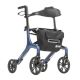 AeroWalk Ultra-Lite Rollator Blue Standard