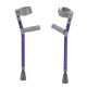 Pediatric Forearm Crutches Purple User Height 4'4