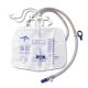 Medline DYND15205 Urine Drainage Bag 2000 mL with Anti Reflux Tower and Slide Tap