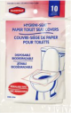 Paper Toilet Seat Covers Pkg/10