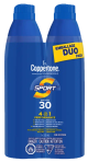 Coppertone Sport Sunscreen Continuous Spray SPF 30 2 x 222 mL