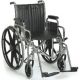 Standard Wheelchair with Fixed Arms & Elevating Leg Rests-4 Week Rental