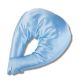 Crescent Neck Pillow with Satin Cover
