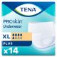 Tena 72634 ProSkin Plus Protective Underwear X-Large Unisex Plus Absorbency White Bag/14