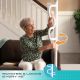Security Pole & Curve Grab Bar White