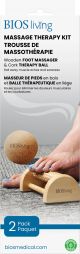 Wooden Massage Foot Roller & Cork Therapy Ball