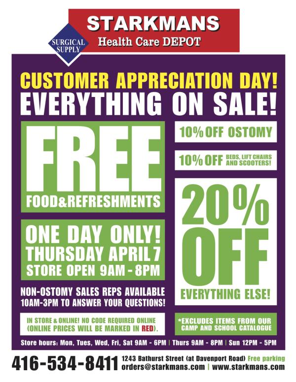 Today Only!  Huge Sale!  Customer Appreciation Day!