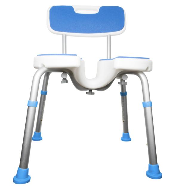 ☰ Padded Bath Seat with Hygienic Cutout and Back ONLY $79.95 Until December 15th!