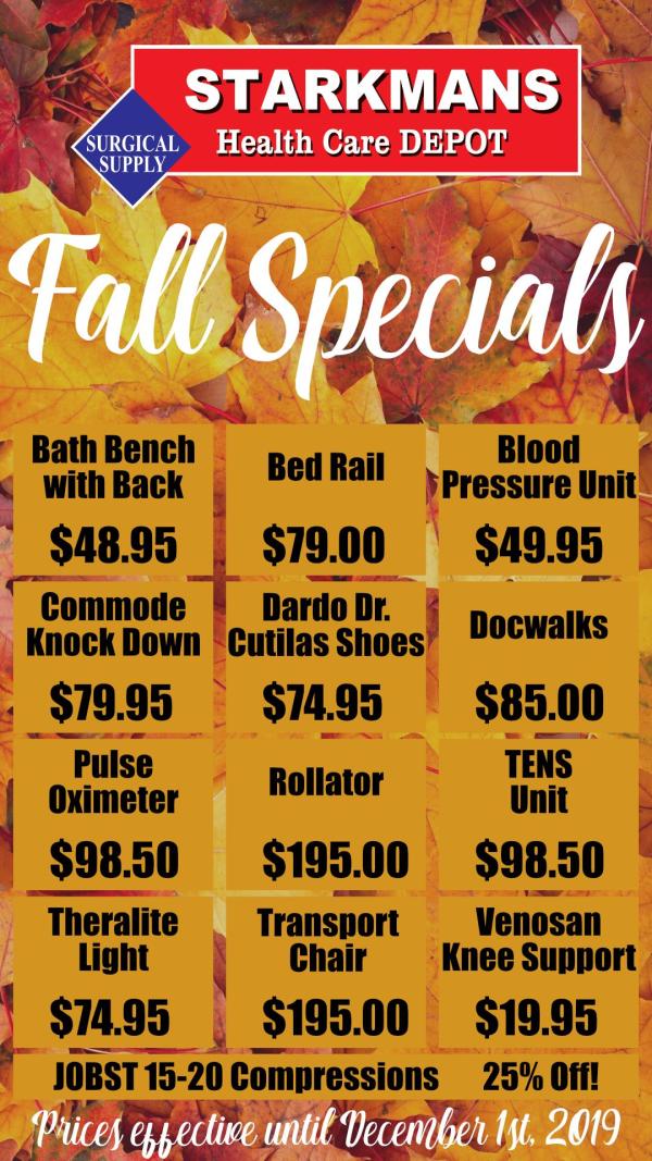 🍃🍂 Fall Specials Are Here!