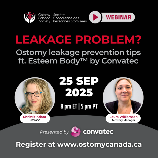 Ostomy Leakage Problem? Join Ostomy Canada's September 25th Webinar