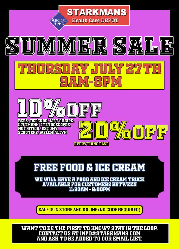 ☀️ Summer Sale Thursday July 27th!