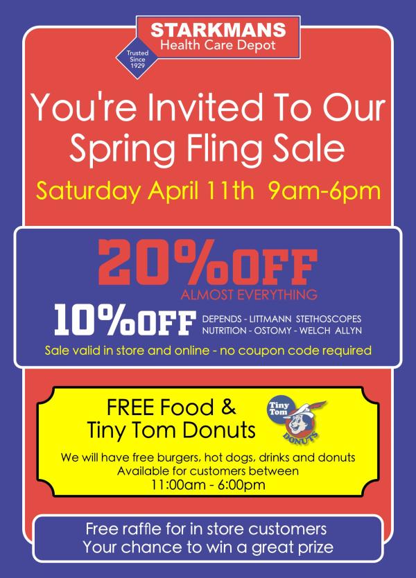 🌷Spring SALE Next Week on Saturday April 11th! FREE Food from Food Trucks for ALL In Store Customers!