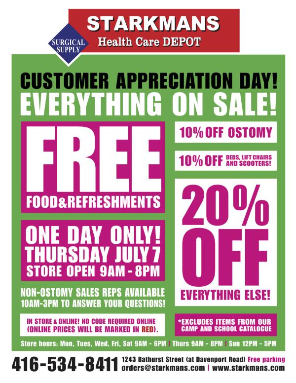 Customer Appreciation Day! Thursday July 7th!!