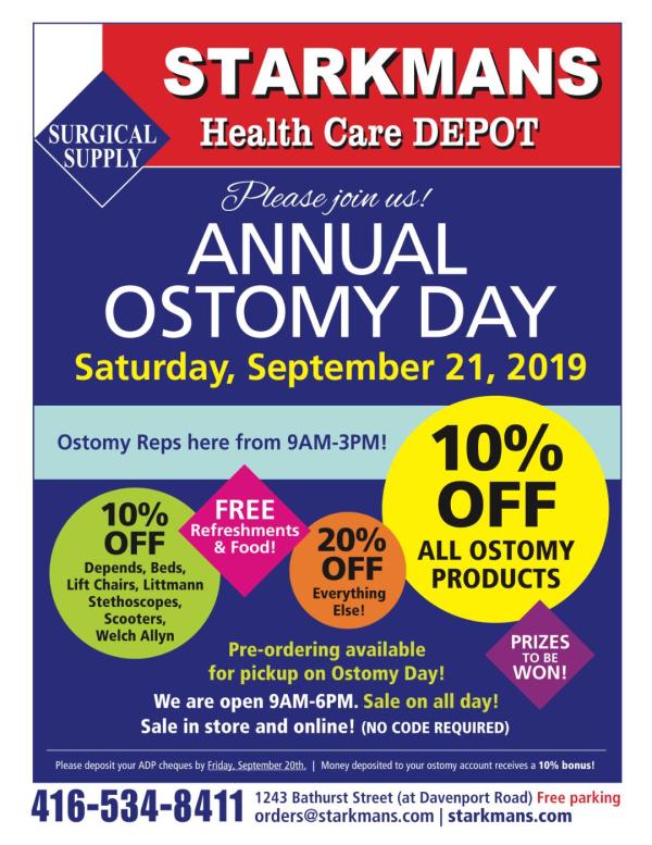 ⭐️Annual Ostomy Day This Saturday September 21st!