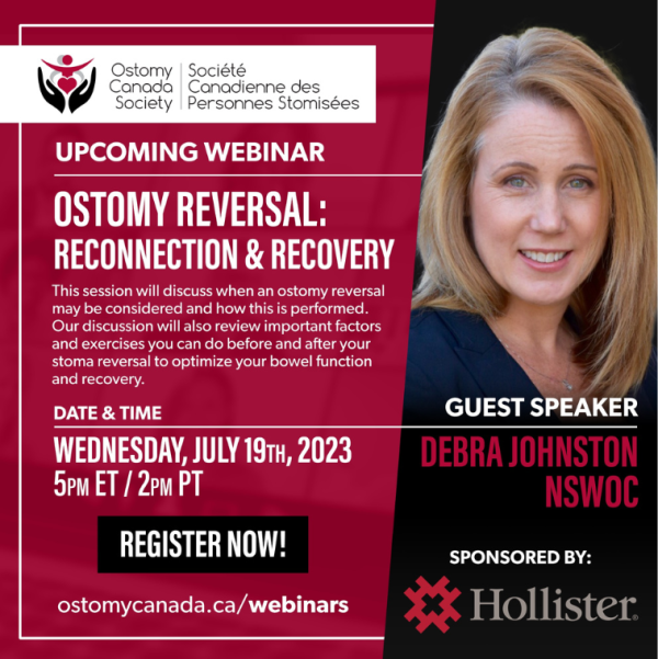 Ostomy Canada Society Presents "Ostomy Reversal: Reconnection and Recovery" Webinar July 19, 2023