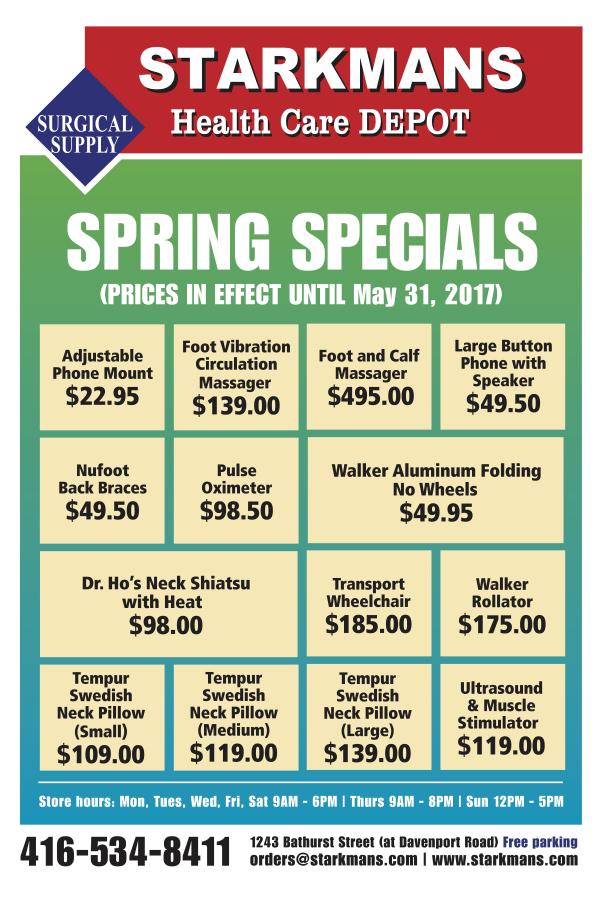 Spring Specials on NOW!
