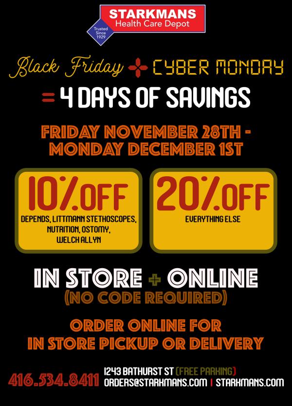⬛4-Day Black Friday & Cyber Monday SALE! Friday November 28-Monday December 1!