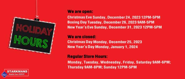 Holiday Hours