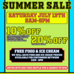 ⛱️ Summer SALE! Saturday July 13! FREE Food from Food Trucks for ALL In Store Customers!