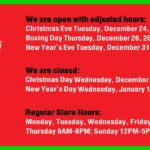 ❄️Holiday Hours 2024
