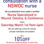 ✅ Ostomy Nurse Here for 1 Day! Book Your FREE 30-Minute Appointment for Saturday March 1st!