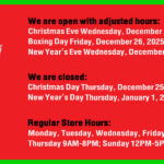 ❄️Holiday Hours 2025