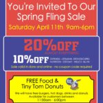 🌷Spring SALE Next Week on Saturday April 11th! FREE Food from Food Trucks for ALL In Store Customers!